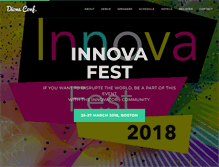 Tablet Screenshot of innovafest.com